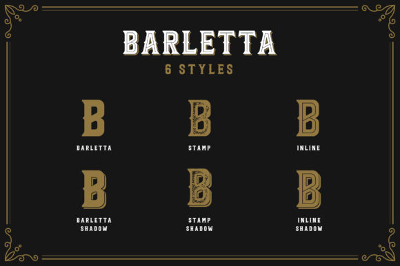 Example font Barletta #2